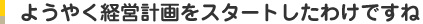 ようやく経営計画をスタートしたわけですね